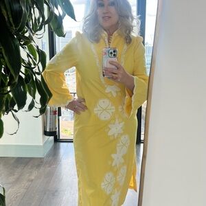 Yellow Floral Midi Dress Trish Scully